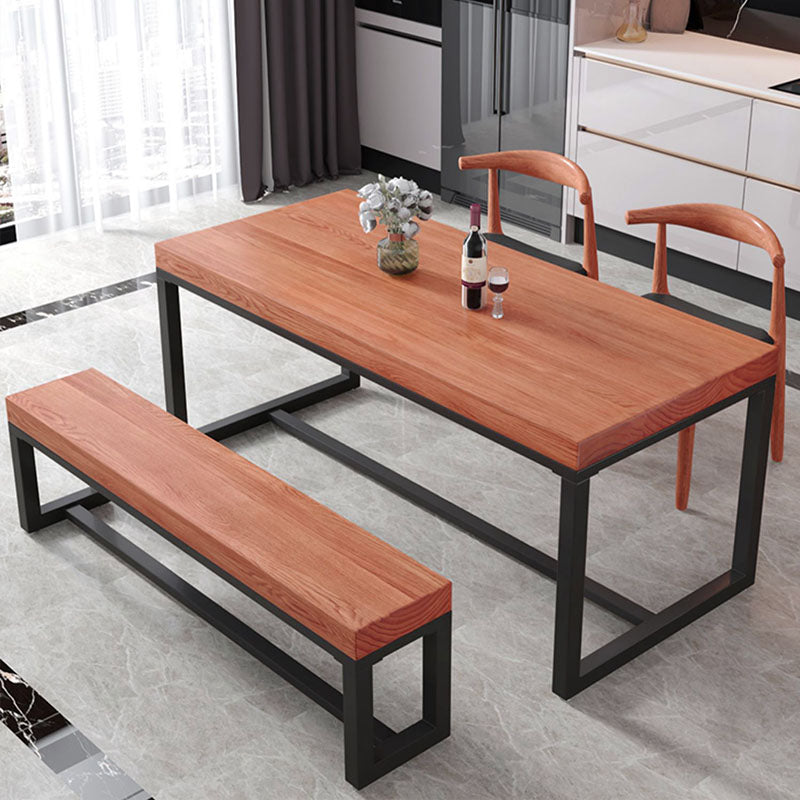 Rectangle Seating Bench Solid Wood Color Bench , 11.7 Inch Width Clearhalo 'Benches' 'Chairs & Seating' 'furn' 'furn_benches' 'Furniture' 'Living Room Furniture' 7371265