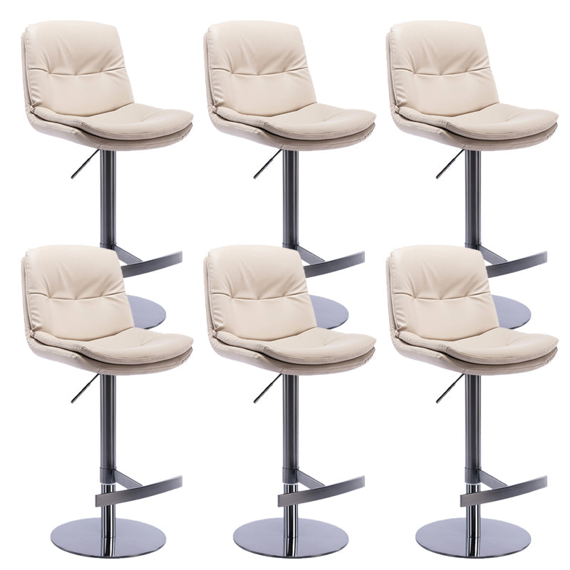 Sgabelli da bar in pelle da bar regolabile per sala da pranzo