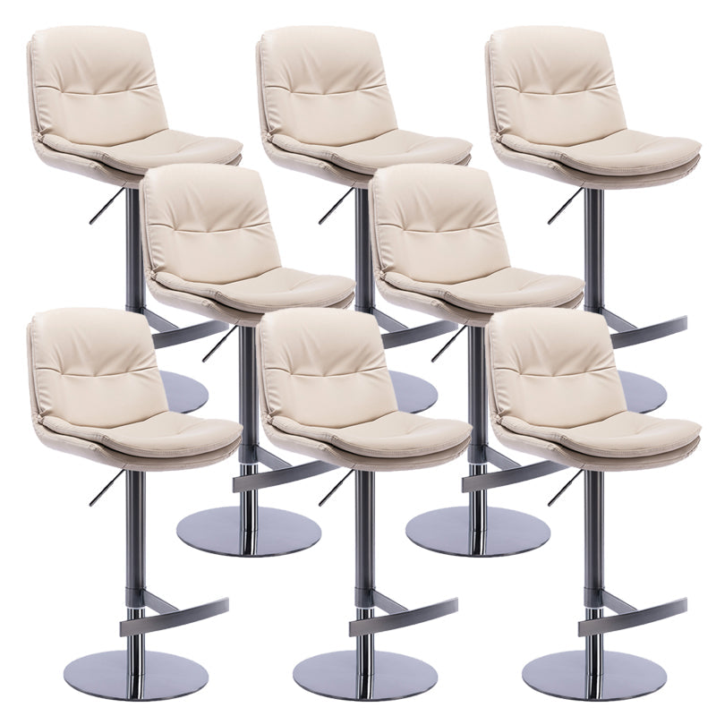 Sgabelli da bar in pelle da bar regolabile per sala da pranzo