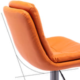 Adjustable Bar Stool Leather Backrest Bar Stools for Dining Room