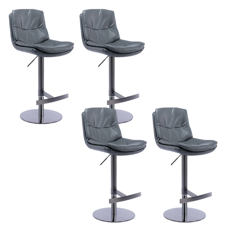 Sgabelli da bar in pelle da bar regolabile per sala da pranzo