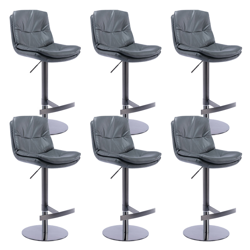 Sgabelli da bar in pelle da bar regolabile per sala da pranzo