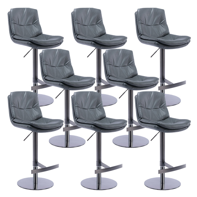 Sgabelli da bar in pelle da bar regolabile per sala da pranzo