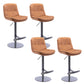 Sgabelli da bar in pelle da bar regolabile per sala da pranzo