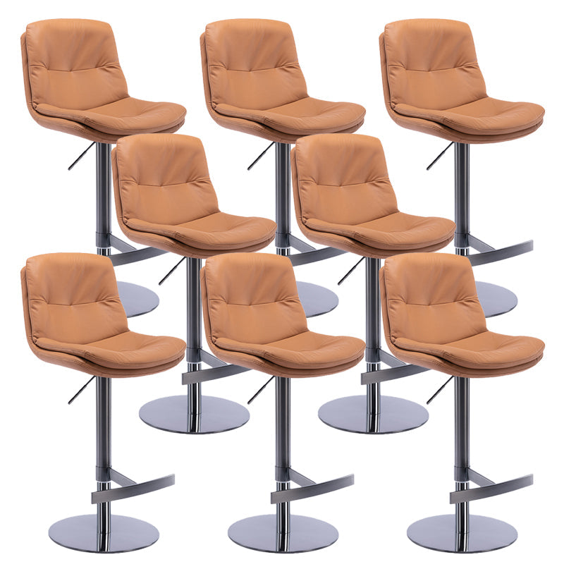 Sgabelli da bar in pelle da bar regolabile per sala da pranzo