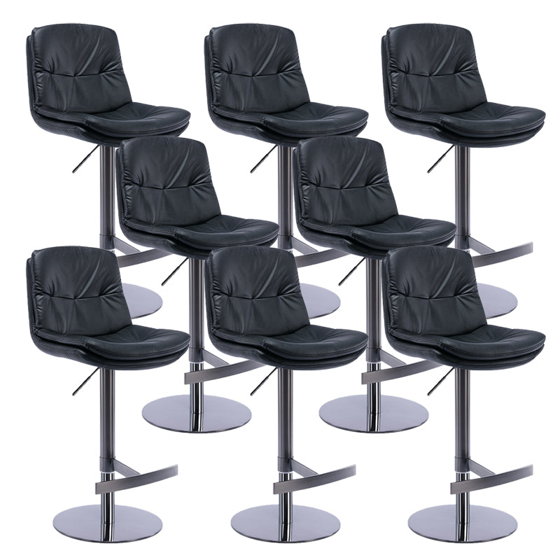 Sgabelli da bar in pelle da bar regolabile per sala da pranzo