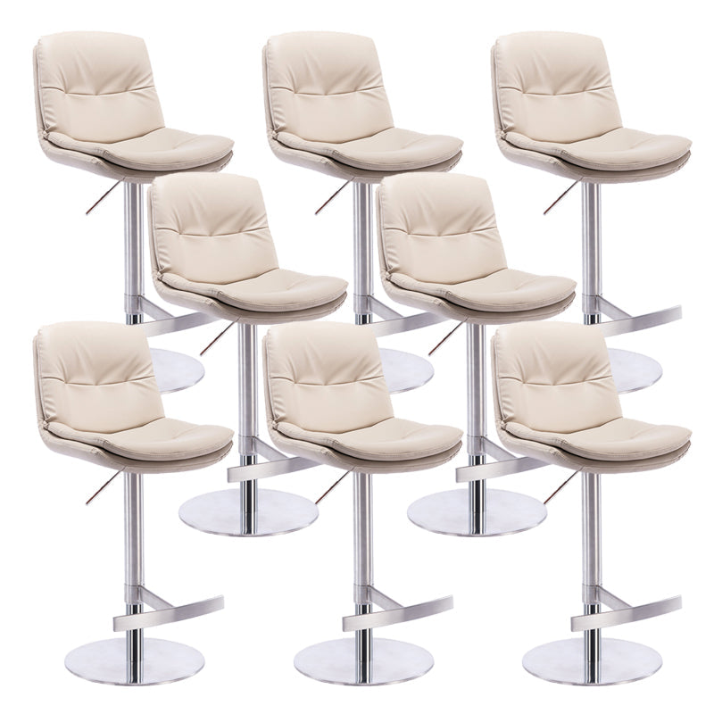 Sgabelli da bar in pelle da bar regolabile per sala da pranzo