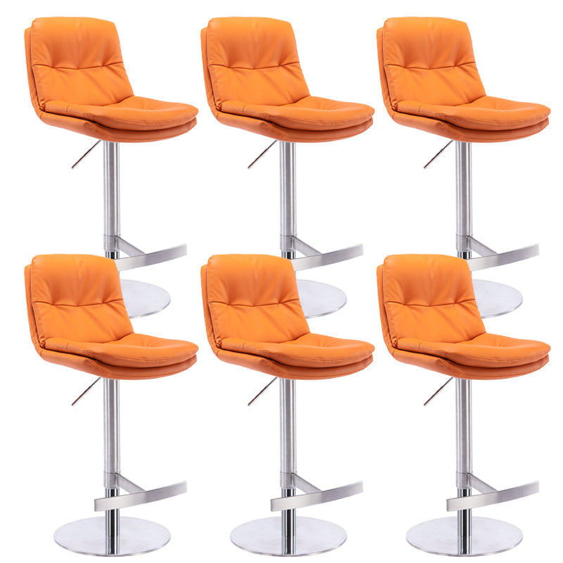 Sgabelli da bar in pelle da bar regolabile per sala da pranzo