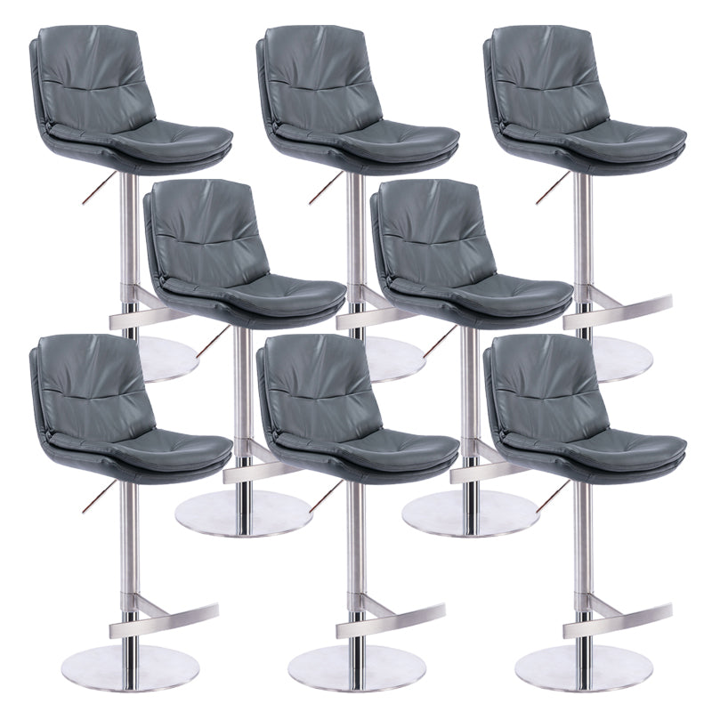 Sgabelli da bar in pelle da bar regolabile per sala da pranzo