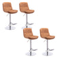 Sgabelli da bar in pelle da bar regolabile per sala da pranzo