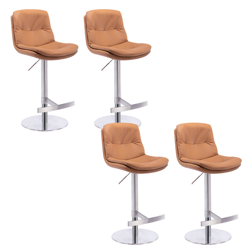 Sgabelli da bar in pelle da bar regolabile per sala da pranzo