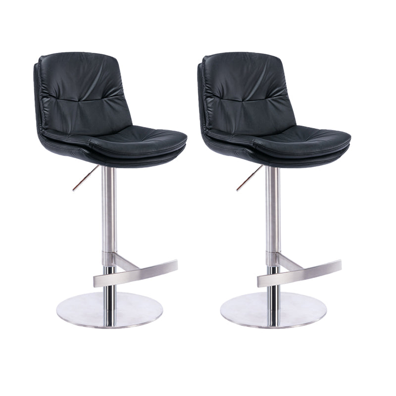 Sgabelli da bar in pelle da bar regolabile per sala da pranzo