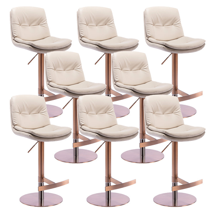 Sgabelli da bar in pelle da bar regolabile per sala da pranzo