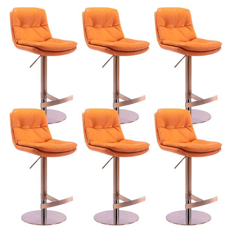 Sgabelli da bar in pelle da bar regolabile per sala da pranzo