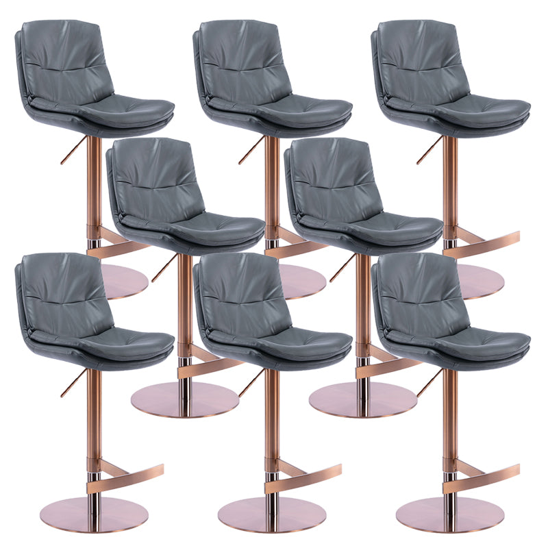Sgabelli da bar in pelle da bar regolabile per sala da pranzo