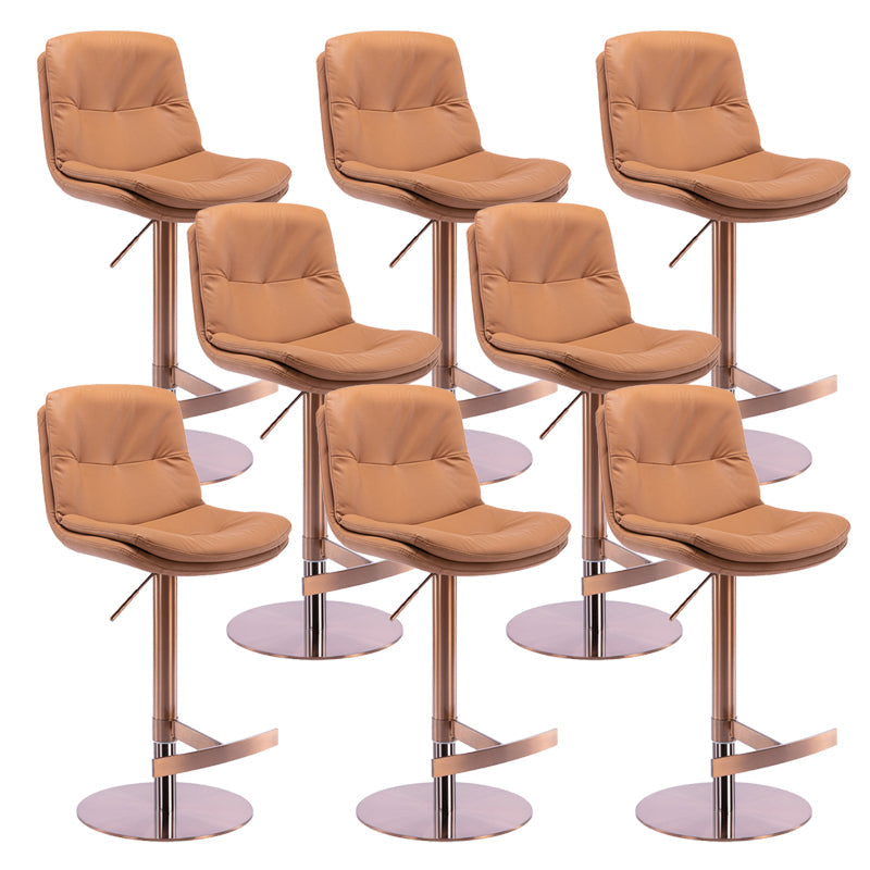 Sgabelli da bar in pelle da bar regolabile per sala da pranzo