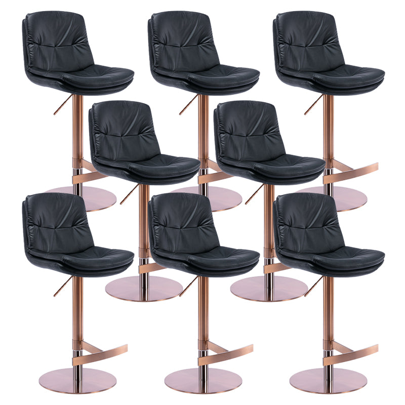 Sgabelli da bar in pelle da bar regolabile per sala da pranzo