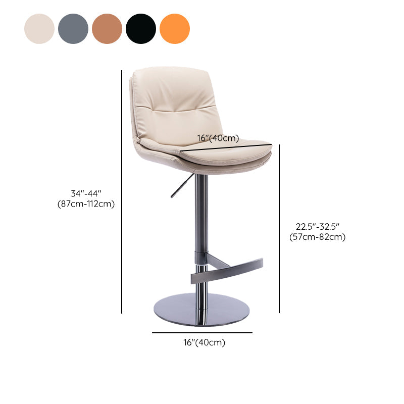 Sgabelli da bar in pelle da bar regolabile per sala da pranzo