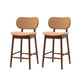 Modern Style Bar Stool Wooden Base Bar Stools for Dining Room
