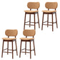 Modern Style Bar Stool Wooden Base Bar Stools for Dining Room
