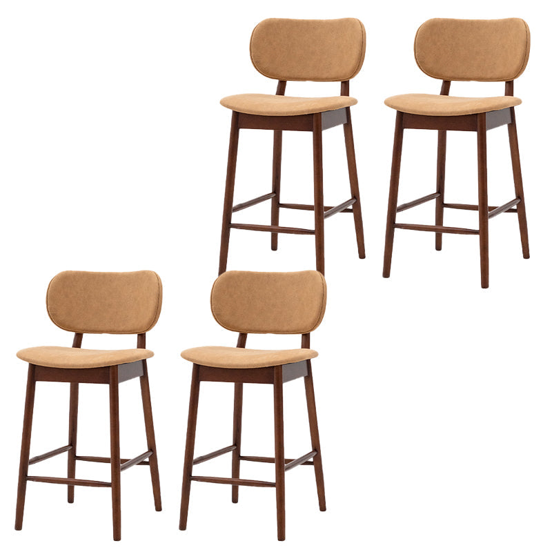 Modern Style Bar Stool Wooden Base Bar Stools for Dining Room