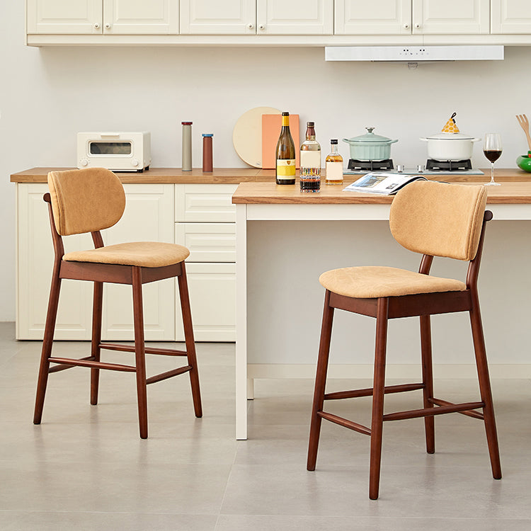 Modern Style Bar Stool Wooden Base Bar Stools for Dining Room