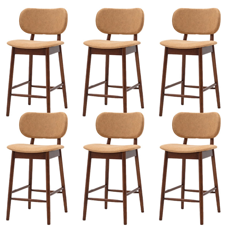 Modern Style Bar Stool Wooden Base Bar Stools for Dining Room