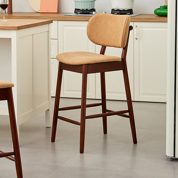 Modern Style Bar Stool Wooden Base Bar Stools for Dining Room