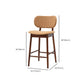 Modern Style Bar Stool Wooden Base Bar Stools for Dining Room