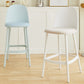 Taburetes de bar de estilo moderno taburetes de barra de plástico de respaldo para el comedor