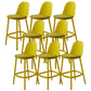 Taburetes de bar de estilo moderno taburetes de barra de plástico de respaldo para el comedor