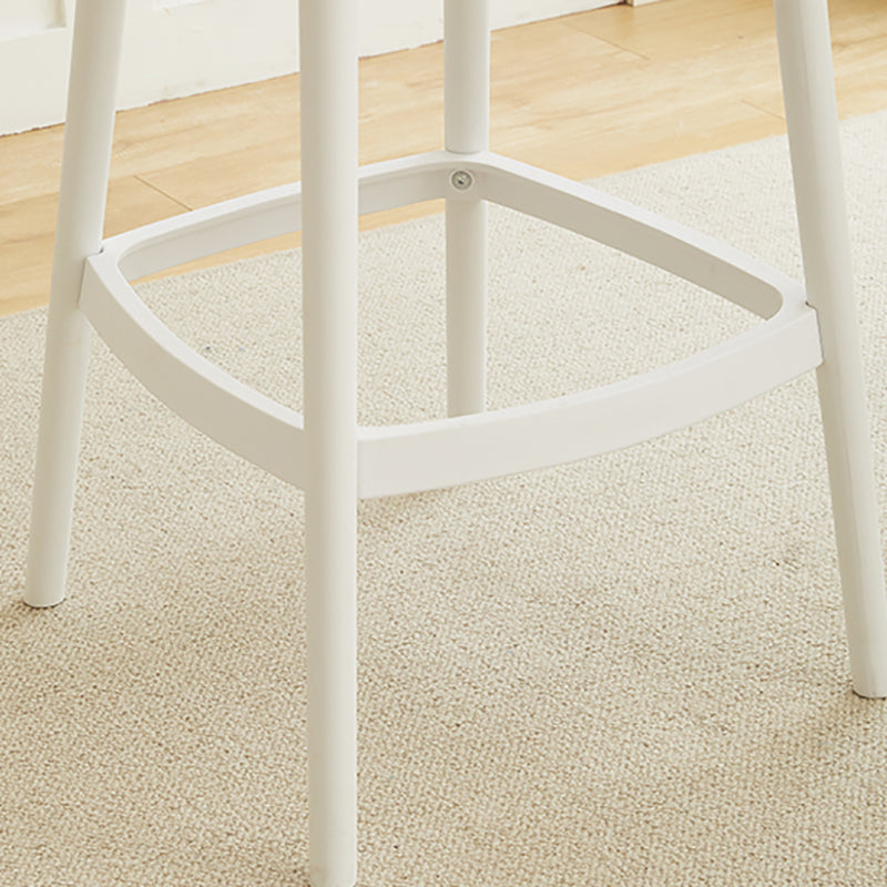 Taburetes de bar de estilo moderno taburetes de barra de plástico de respaldo para el comedor