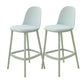 Taburetes de bar de estilo moderno taburetes de barra de plástico de respaldo para el comedor