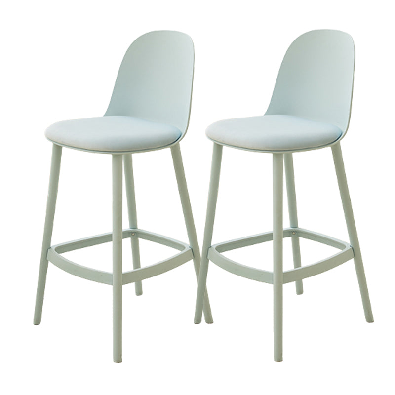 Taburetes de bar de estilo moderno taburetes de barra de plástico de respaldo para el comedor