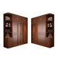 Rubber Wood Frame Wardrobe Freestanding Wardrobe Armoire with Shelves and Clothes Rail Clearhalo 'Armoires & Wardrobes' 'armoires_wardrobes' 'Bedroom Furniture' 'furn' 'furn_armoires_wardrobes' 'Furniture' 7371934
