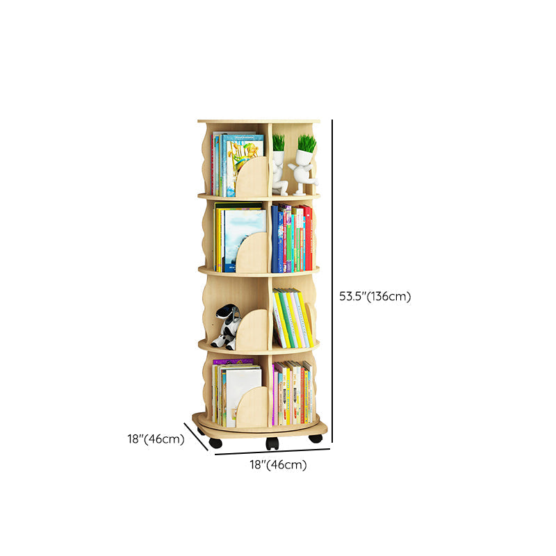 Bibliothèque en bois standard contemporain fermé étagère avec étagères