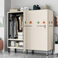 Modern Style Freestanding Wardrobe Armoire Metal Wardrobe with Clothes Rail
