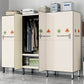 Modern Style Freestanding Wardrobe Armoire Metal Wardrobe with Clothes Rail