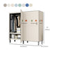 Modern Style Freestanding Wardrobe Armoire Metal Wardrobe with Clothes Rail