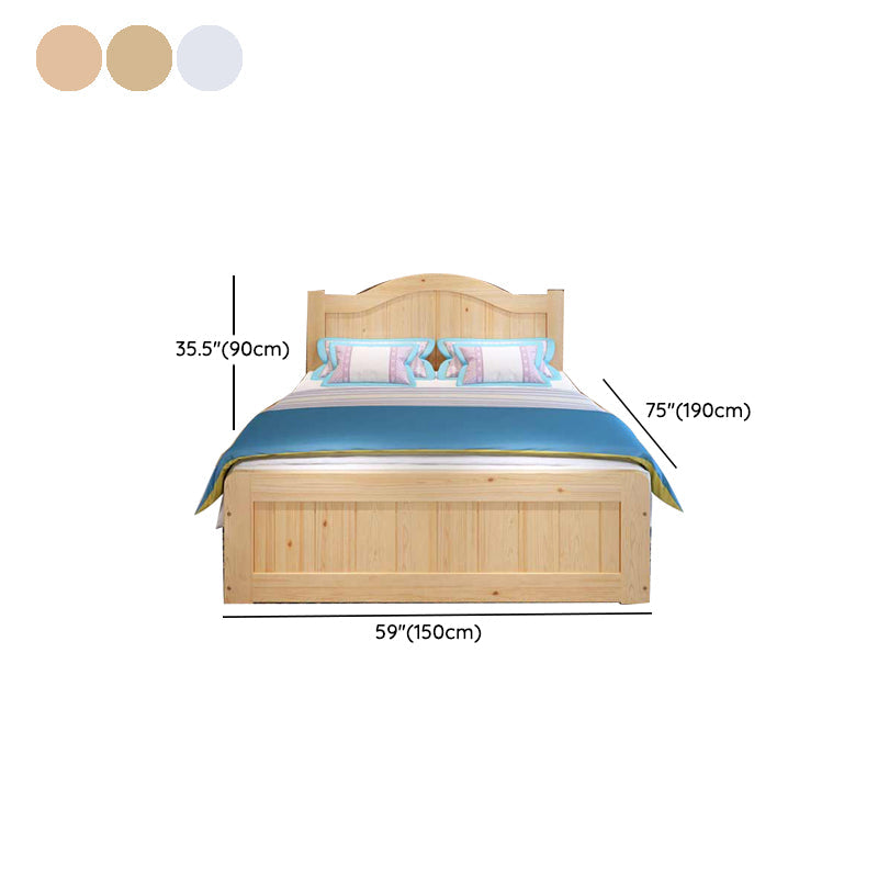 MARCO DE CAMA CAMEL DE CAMEL DE MADE CAMBITA DE CAMA SOLIDO DE COLOR SOLIDO CONTAMPORO