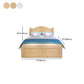 Eigentijdse vaste kleur standaard bed houtopslag camelback bed frame