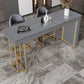 Glam Rectangle Stone Counter Table 1/3 Pieces Bar Table Set for Kitchen Clearhalo 'Bar Furniture' 'furn' 'furn_home_bar_bar_sets' 'Furniture' 'Home Bars & Bar Sets' 'home_bar_bar_sets' 'Kitchen & Dining Furniture' 7372535