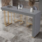 Glam Rectangle Stone Counter Table 1/3 Pieces Bar Table Set for Kitchen Clearhalo 'Bar Furniture' 'furn' 'furn_home_bar_bar_sets' 'Furniture' 'Home Bars & Bar Sets' 'home_bar_bar_sets' 'Kitchen & Dining Furniture' 7372538