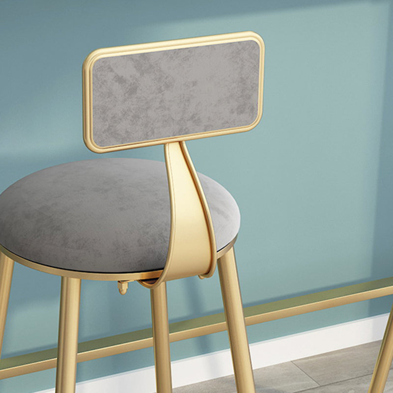 Glam Bar Pub Table Set 1/3 Pezzi Tavolo da Bar Rettangolare e Sgabelli Imbottiti con Struttura in Metallo