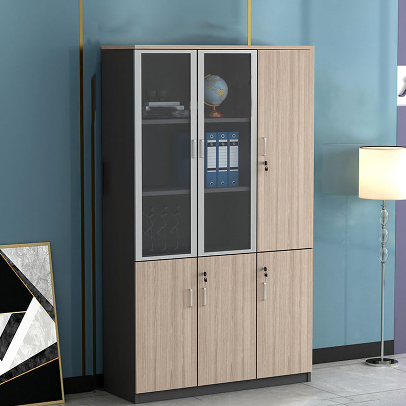 Modern Style Lateral Filing Cabinet Wood Filing Cabinet with Lock and Storage Black-Brown 3 Clearhalo 'Filing Cabinets' 'filling_cabinets' 'furn' 'furn_filling_cabinets' 'Furniture' 'Office Furniture' 7372733