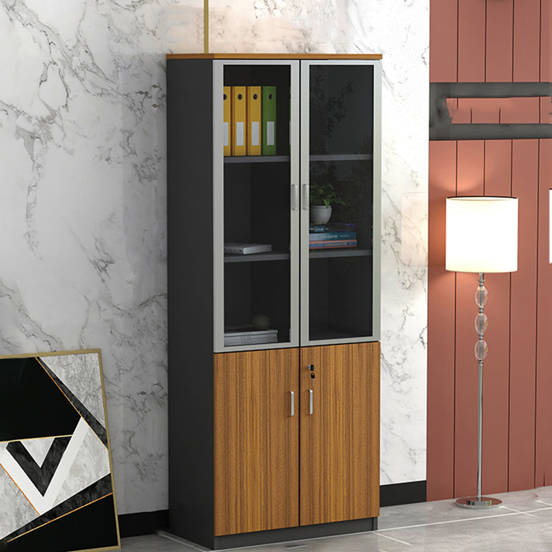 Modern Style Lateral Filing Cabinet Wood Filing Cabinet with Lock and Storage Walnut 2 Clearhalo 'Filing Cabinets' 'filling_cabinets' 'furn' 'furn_filling_cabinets' 'Furniture' 'Office Furniture' 7372737