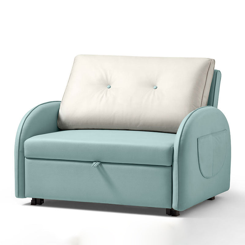 No Distressing Folding Sleeper Sofa Faux Leather Scandinavian Convertible Sofas
