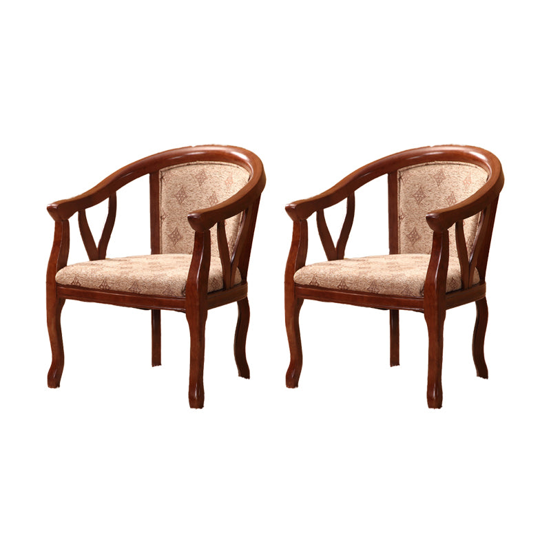 Traditional Style Dining Chair Upholstered Solid Wood Base Arm Chair for Home 2 Piece Set Clearhalo 'Dining Chairs' 'Dining Tables & Seating' 'dining_chair' 'furn' 'furn_dining_chair' 'Furniture' 'Kitchen & Dining Furniture' 7373192