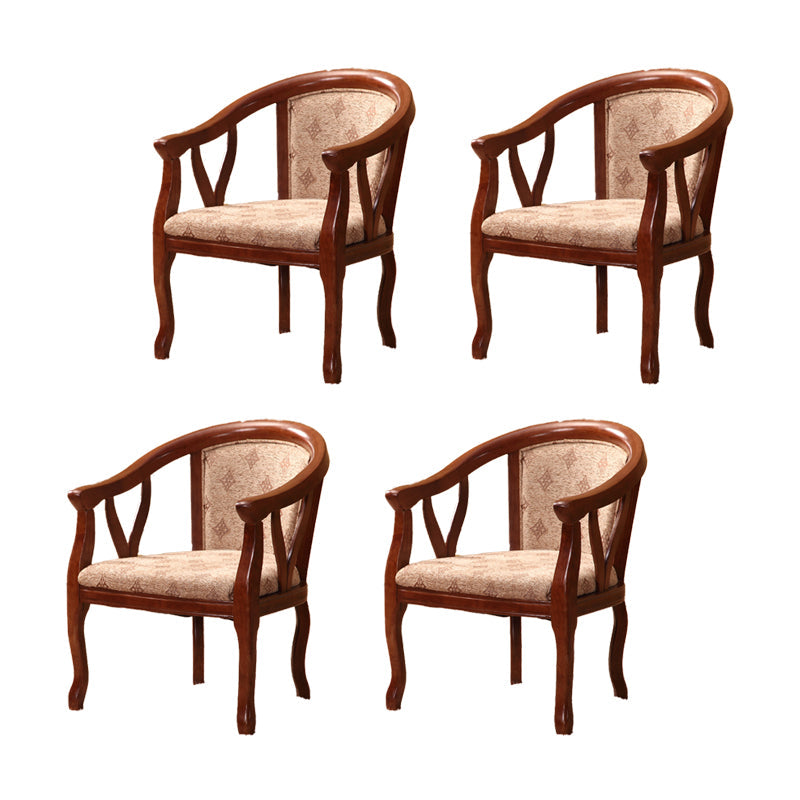 Traditional Style Dining Chair Upholstered Solid Wood Base Arm Chair for Home 4 Piece Set Clearhalo 'Dining Chairs' 'Dining Tables & Seating' 'dining_chair' 'furn' 'furn_dining_chair' 'Furniture' 'Kitchen & Dining Furniture' 7373193