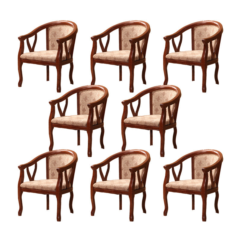 Traditional Style Dining Chair Upholstered Solid Wood Base Arm Chair for Home 8 Piece Set Clearhalo 'Dining Chairs' 'Dining Tables & Seating' 'dining_chair' 'furn' 'furn_dining_chair' 'Furniture' 'Kitchen & Dining Furniture' 7373197
